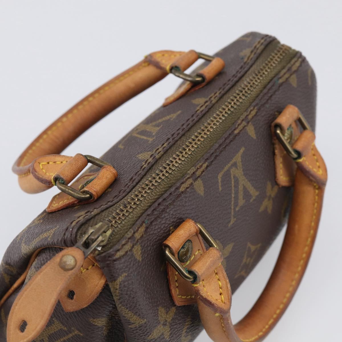 LOUIS VUITTON Monogram Mini Speedy Hand Bag M41534 LV Auth 211268