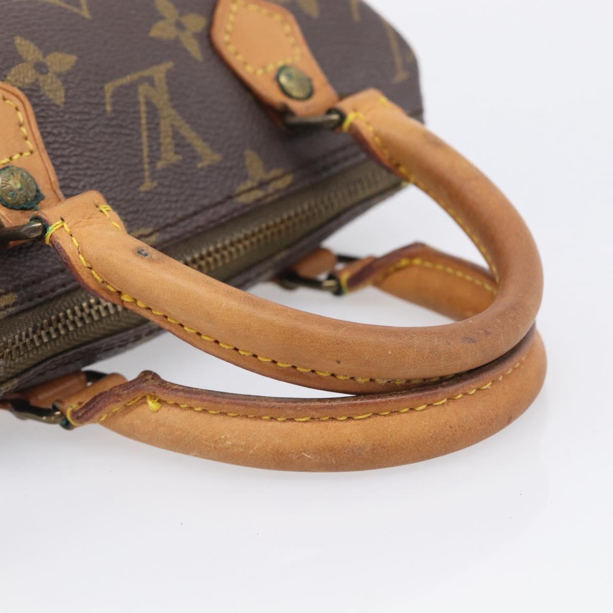 LOUIS VUITTON Monogram Mini Speedy Hand Bag M41534 LV Auth 211268