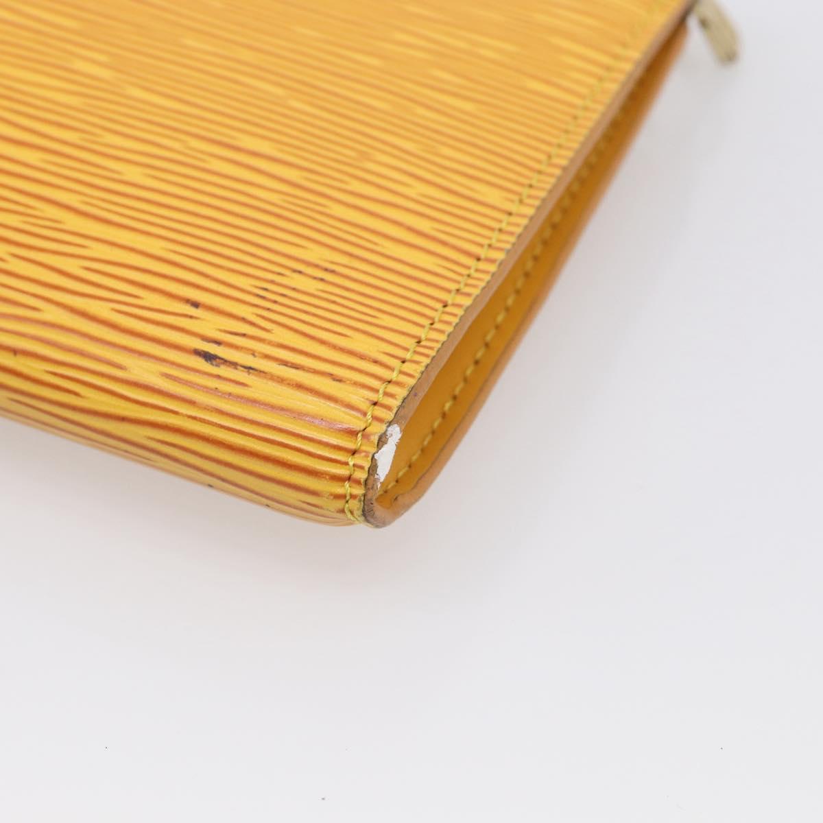 LOUIS VUITTON Epi Pochette Accessoires Pouch Yellow M52949 LV Auth 211269