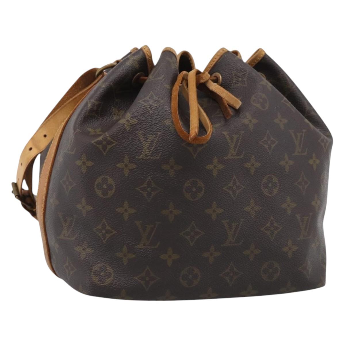 LOUIS VUITTON Monogram Petit Noe Shoulder Bag M42226 LV Auth 211272