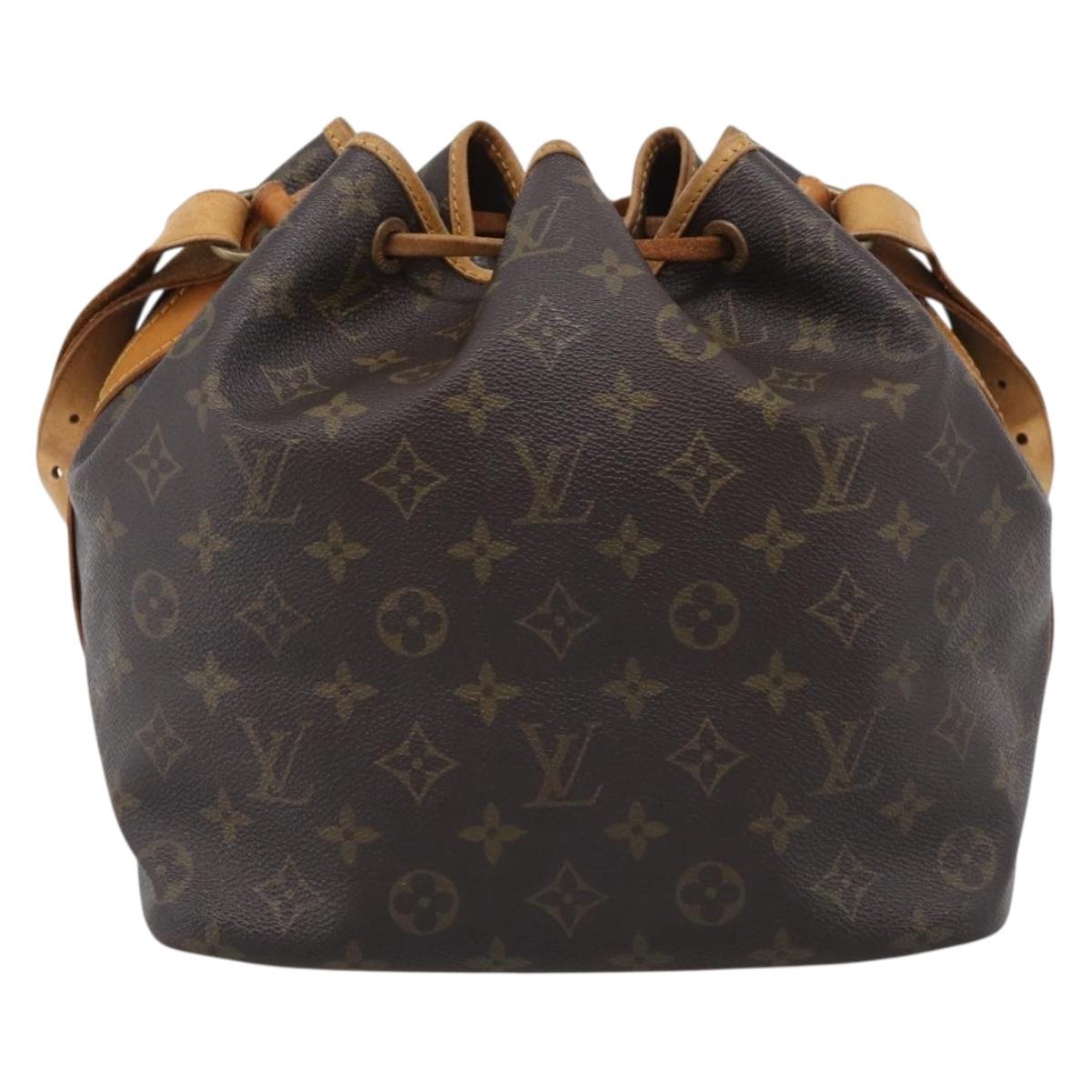 LOUIS VUITTON Monogram Petit Noe Shoulder Bag M42226 LV Auth 211272