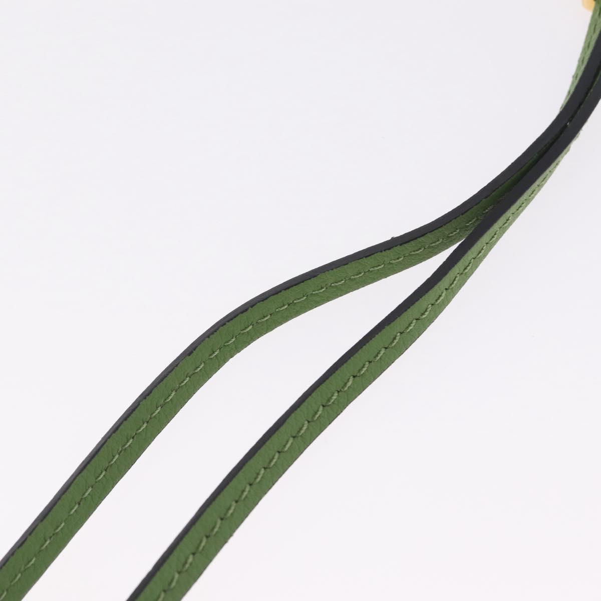LOEWE Bag Charm Leather Green Auth 211274M