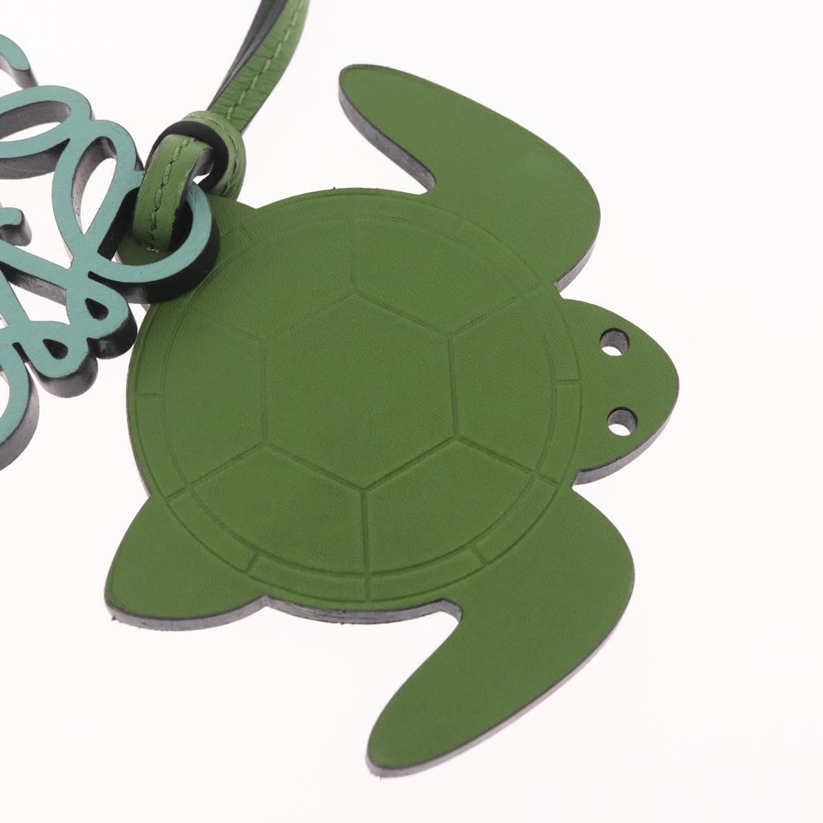 LOEWE Bag Charm Leather Green Auth 211274M