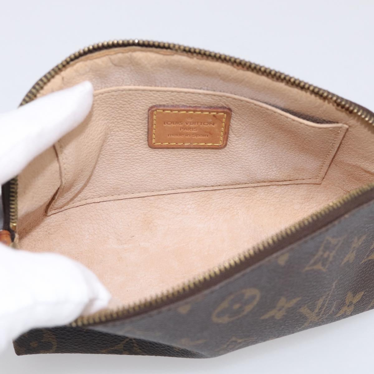 LOUIS VUITTON Monogram Pochette Cosmetic PM Pouch M43998 LV Auth 211276