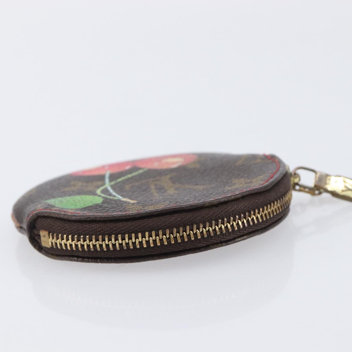 LOUIS VUITTON Monogram Cherry Porte Monnaie Ron Coin Purse M95043 Auth 211278A