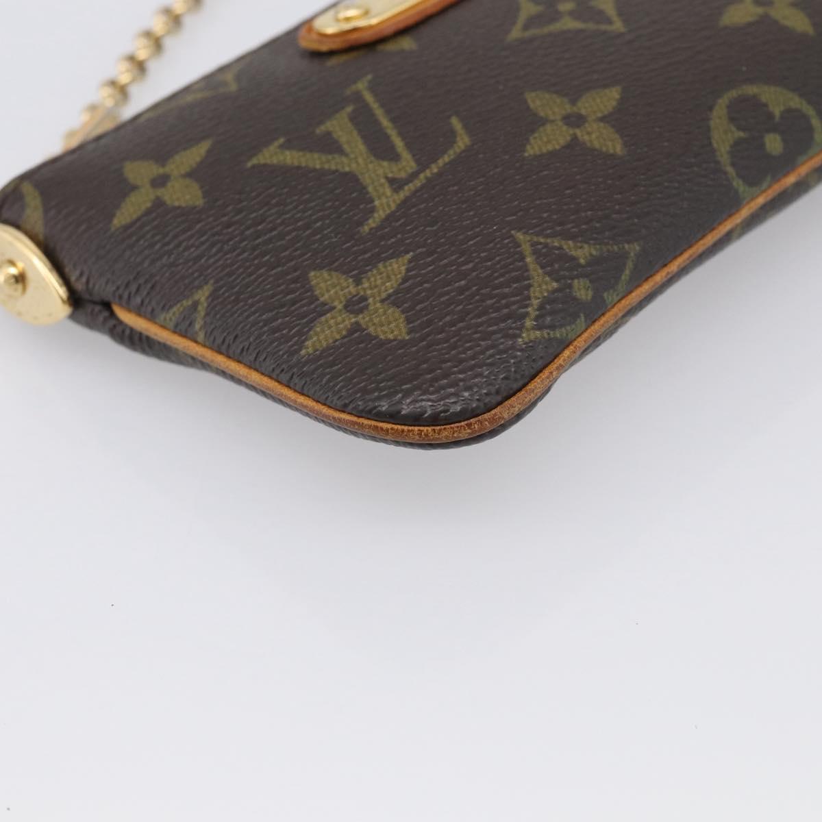 LOUIS VUITTON Monogram Pochette Mira PM Accessory Pouch M60095 LV Auth 211282A