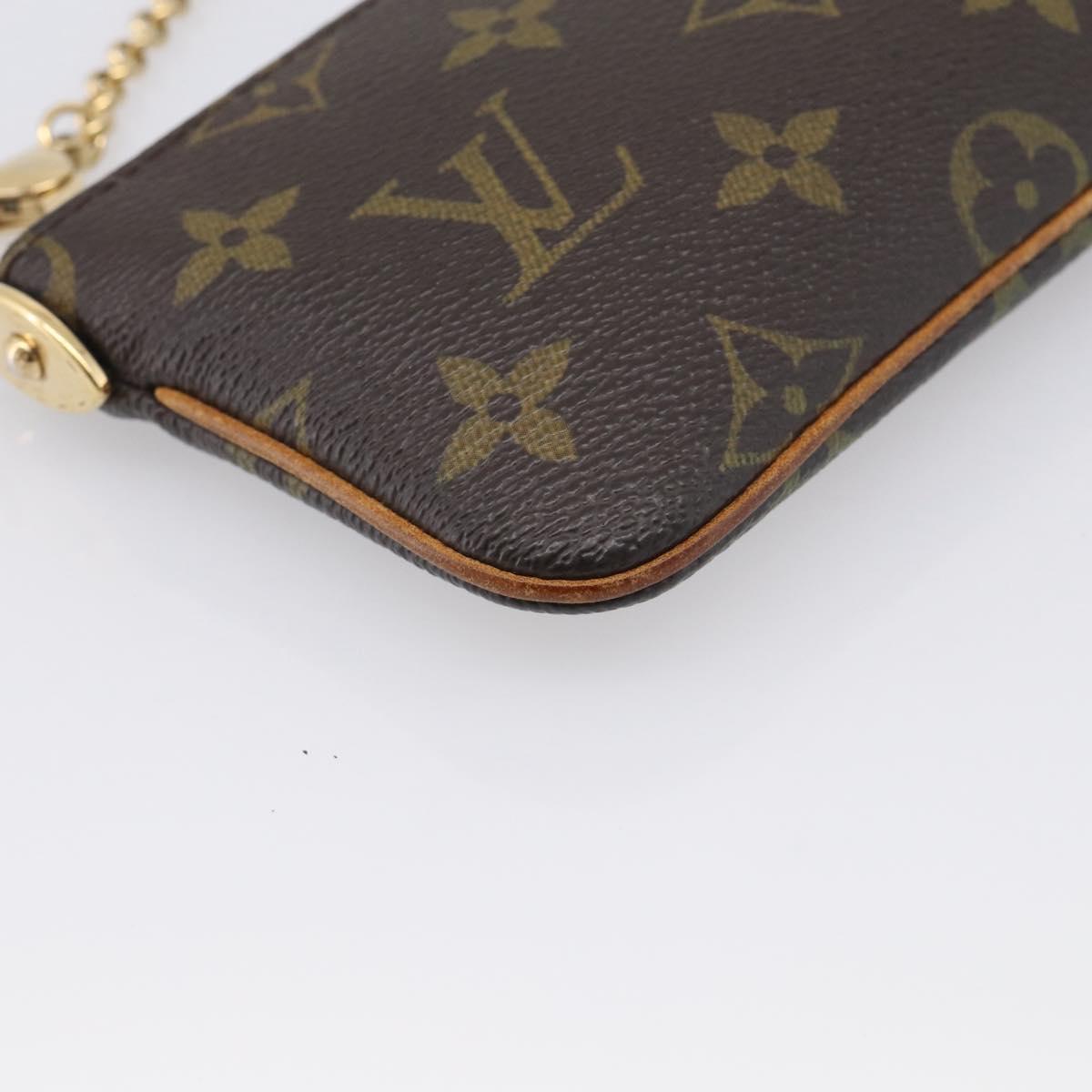 LOUIS VUITTON Monogram Pochette Mira PM Accessory Pouch M60095 LV Auth 211282A