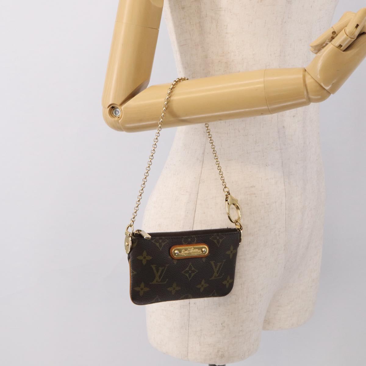 LOUIS VUITTON Monogram Pochette Mira PM Accessory Pouch M60095 LV Auth 211282A
