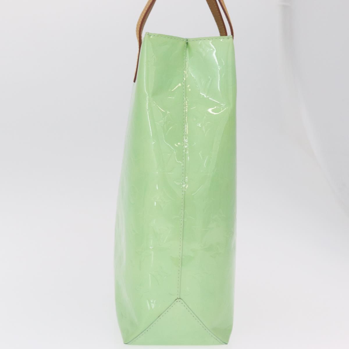 LOUIS VUITTON Monogram Vernis Reade MM Hand Bag Peppermint M91305 Auth 211291A