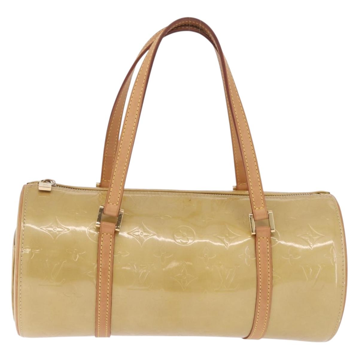 LOUIS VUITTON Monogram Vernis Bedford Hand Bag Beige M91006 LV Auth 211294