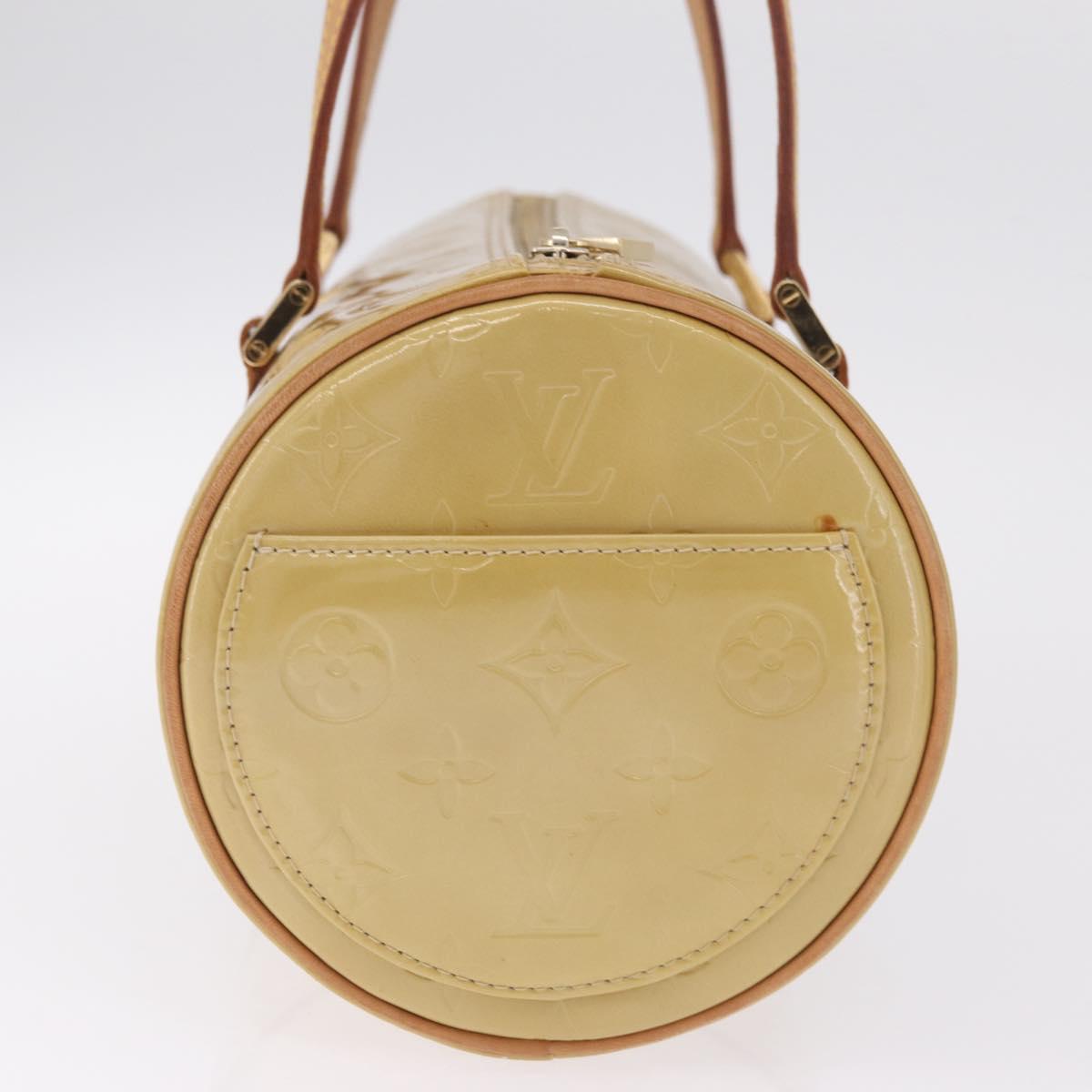 LOUIS VUITTON Monogram Vernis Bedford Hand Bag Beige M91006 LV Auth 211294