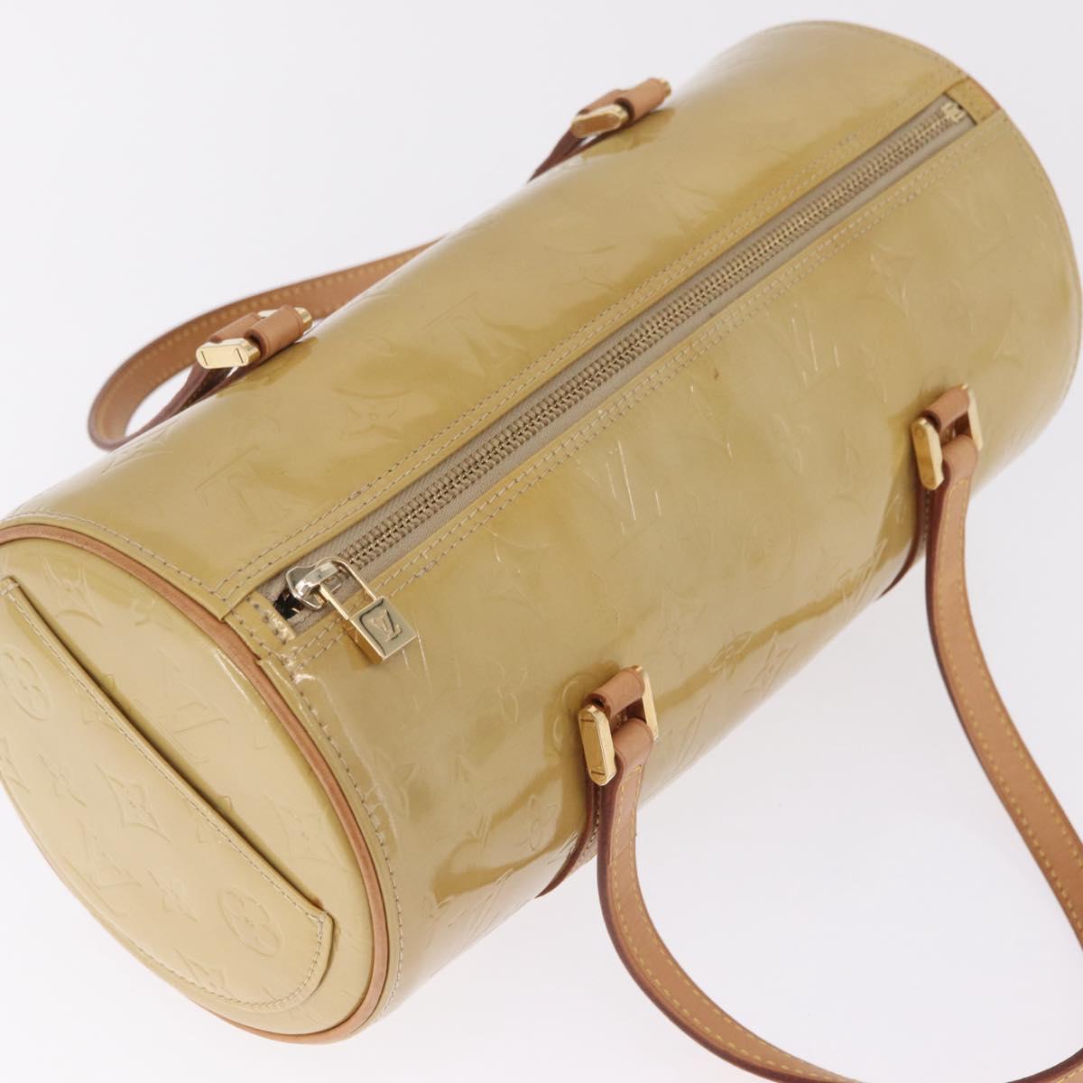 LOUIS VUITTON Monogram Vernis Bedford Hand Bag Beige M91006 LV Auth 211294