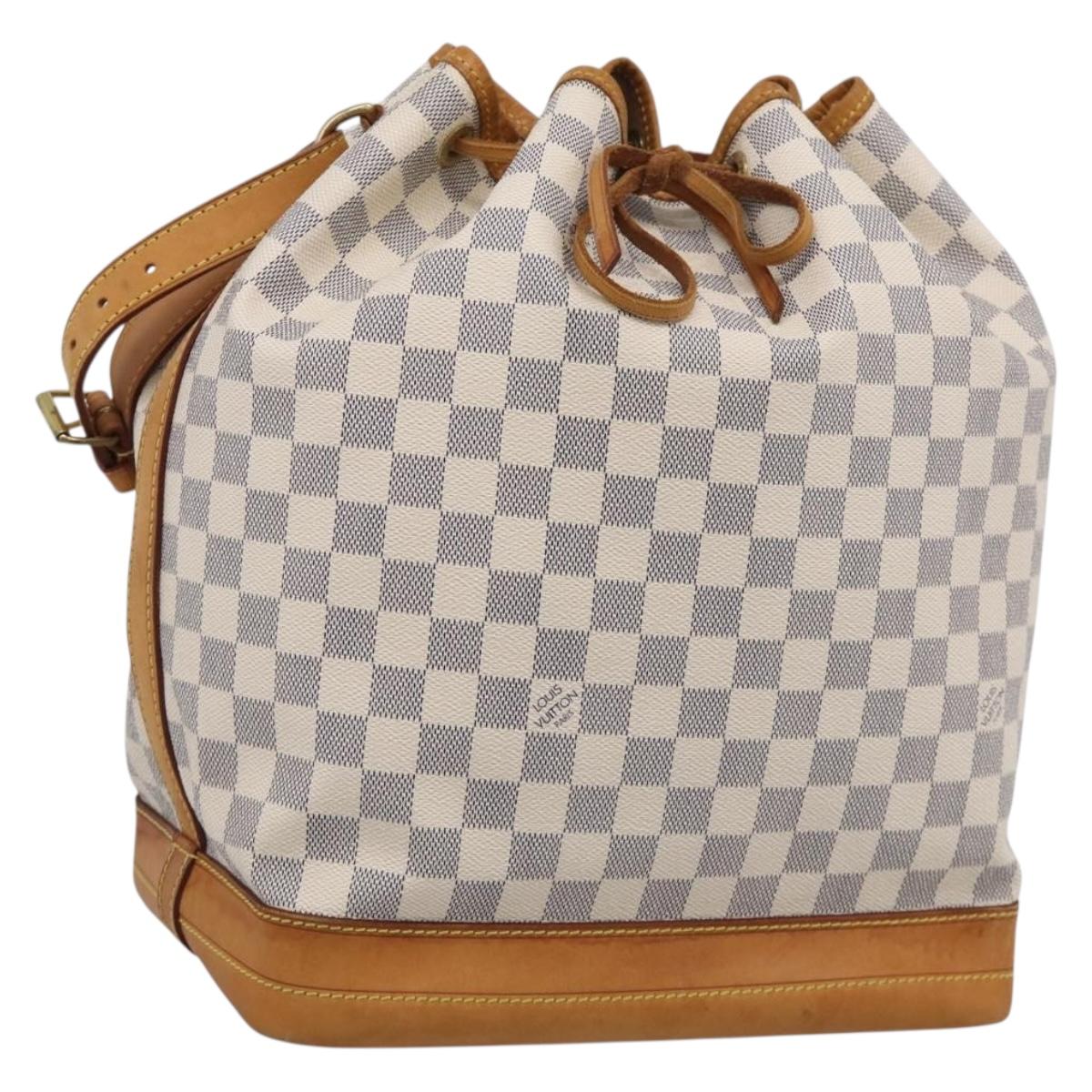 LOUIS VUITTON Damier Azur Noe Shoulder Bag N42222 LV Auth 211309V