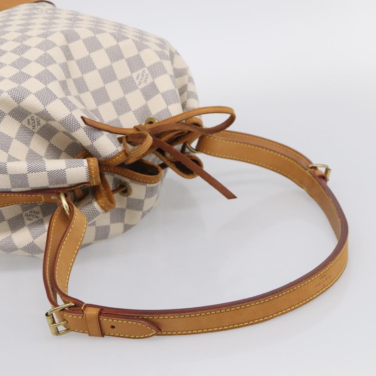 LOUIS VUITTON Damier Azur Noe Shoulder Bag N42222 LV Auth 211309V