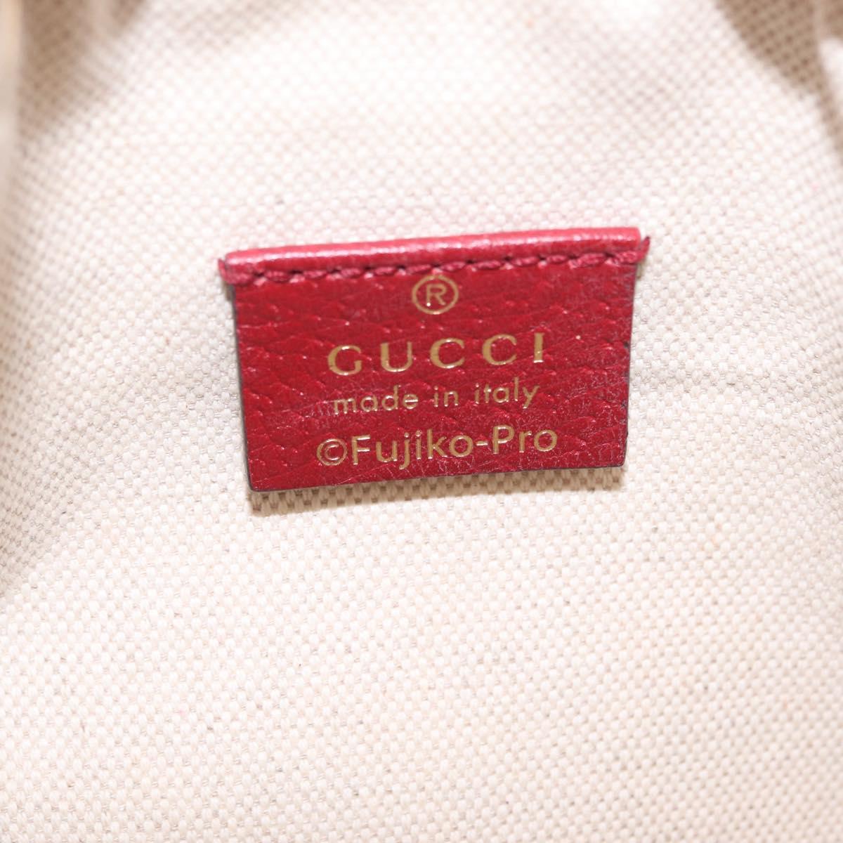 GUCCI Micro GG Supreme Fujiko Pro Shoulder Bag PVC Beige 647801 Auth 211311M
