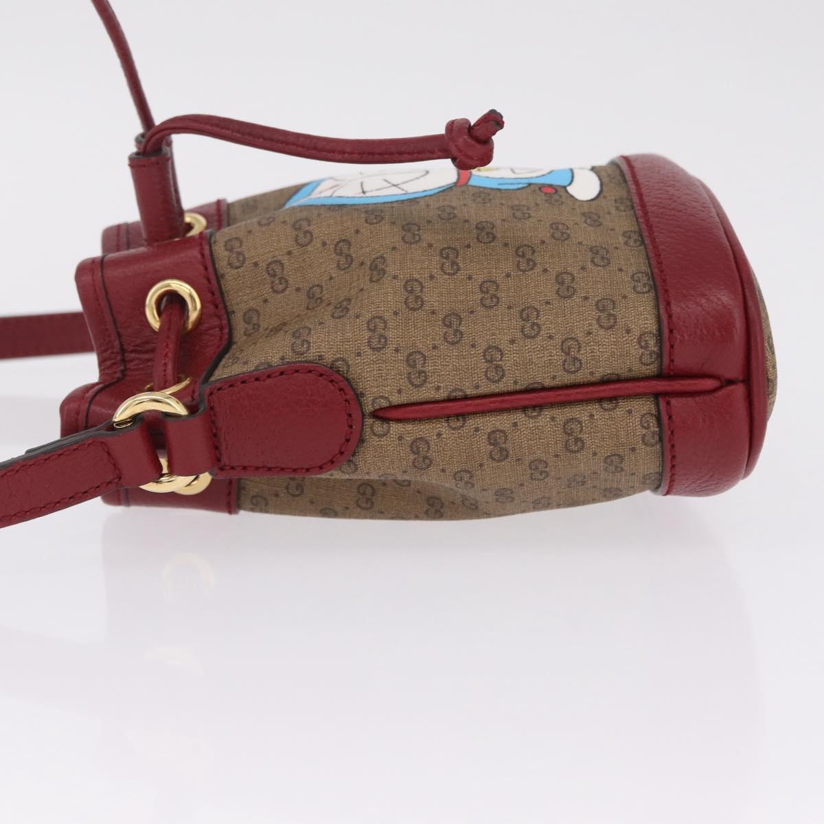 GUCCI Micro GG Supreme Fujiko Pro Shoulder Bag PVC Beige 647801 Auth 211311M