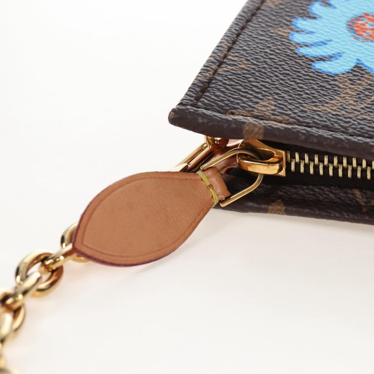 LOUIS VUITTON Yayoi Kusama Face Toiletries Pouch On Chain M81982 Auth 211329SAM