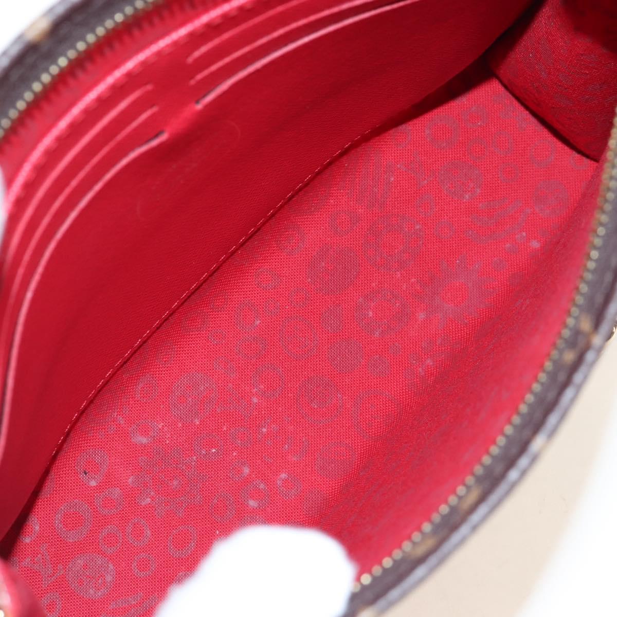 LOUIS VUITTON Yayoi Kusama Face Toiletries Pouch On Chain M81982 Auth 211329SAM