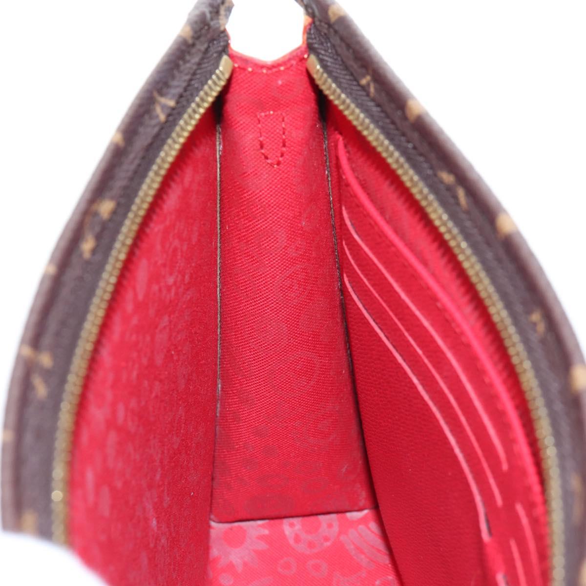 LOUIS VUITTON Yayoi Kusama Face Toiletries Pouch On Chain M81982 Auth 211329SAM