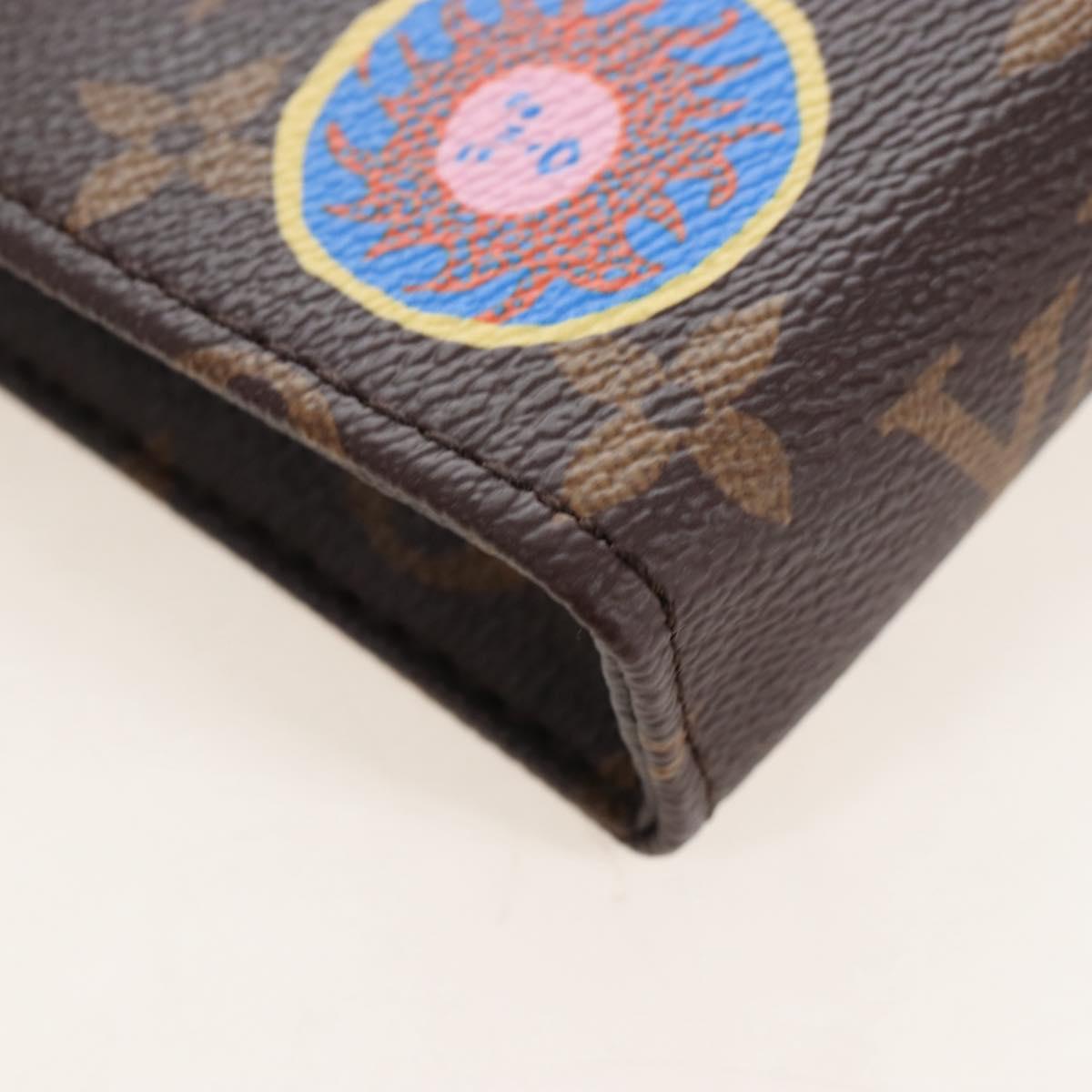 LOUIS VUITTON Yayoi Kusama Face Toiletries Pouch On Chain M81982 Auth 211329SAM