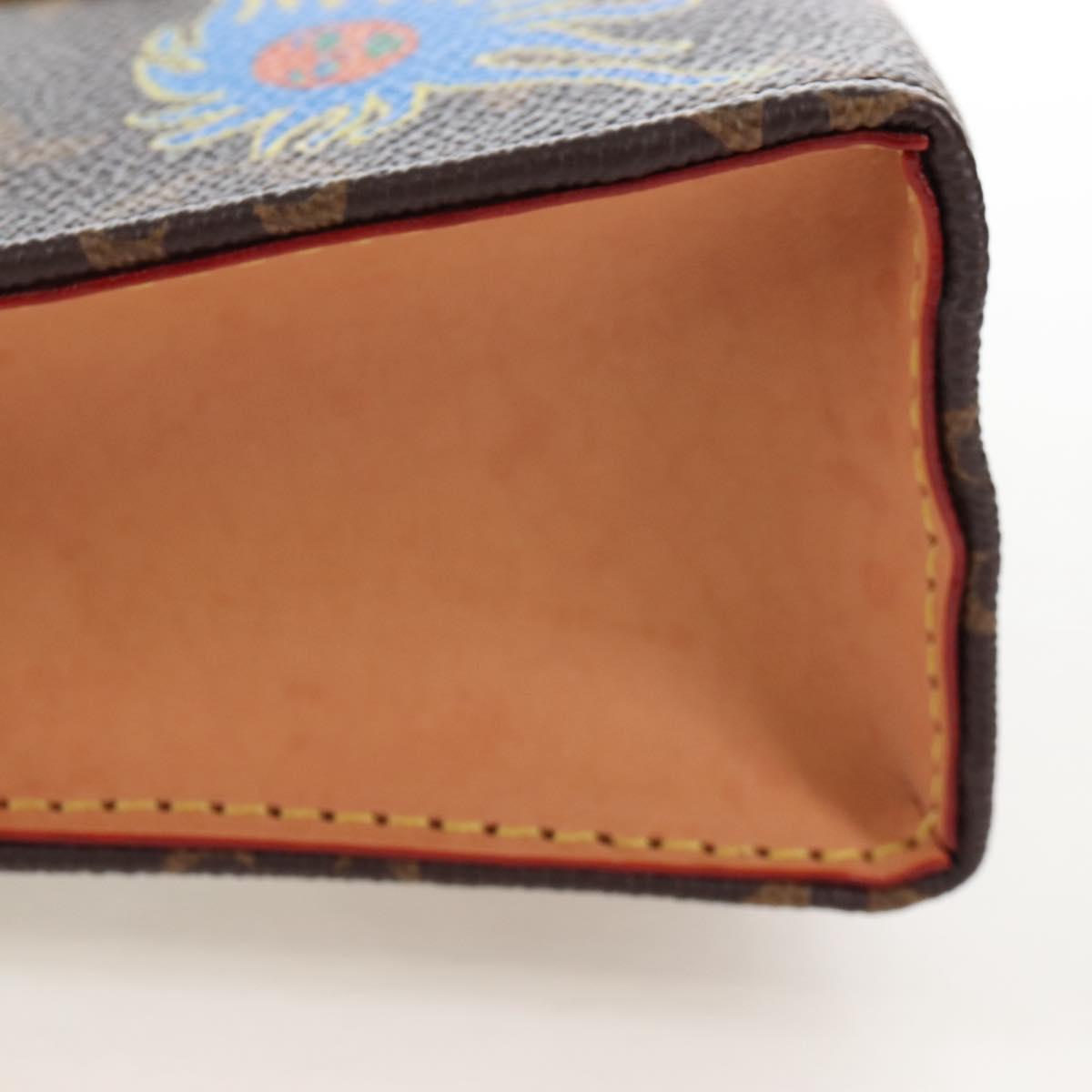 LOUIS VUITTON Yayoi Kusama Face Toiletries Pouch On Chain M81982 Auth 211329SAM