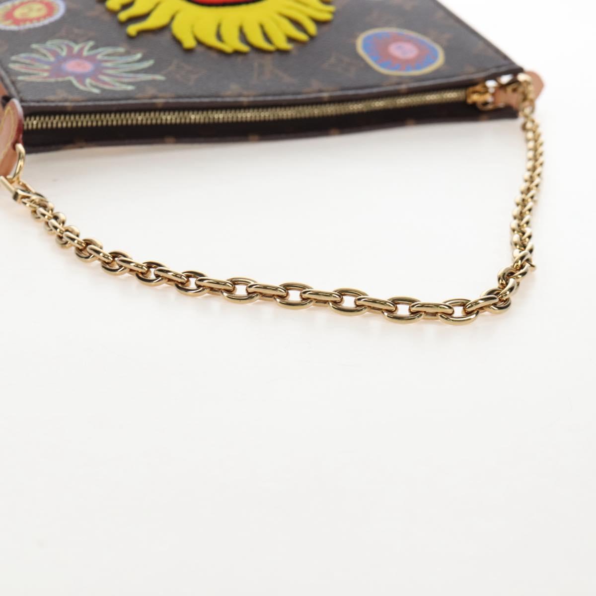 LOUIS VUITTON Yayoi Kusama Face Toiletries Pouch On Chain M81982 Auth 211329SAM