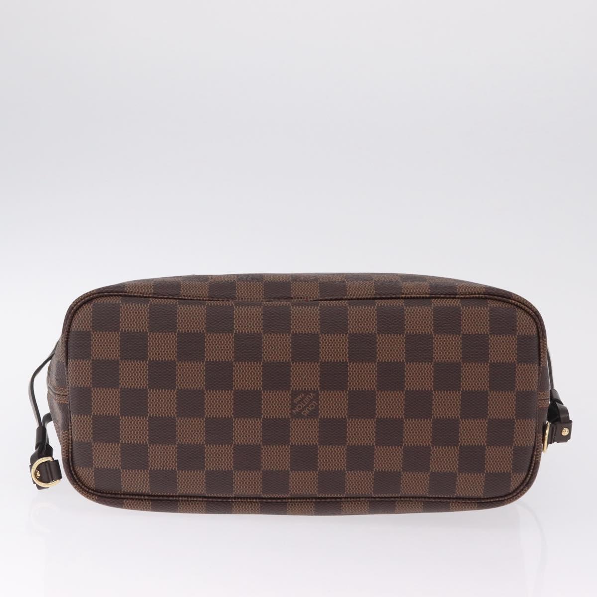 LOUIS VUITTON Damier Ebene Neverfull PM Tote Bag N51109 LV Auth 211385SAV