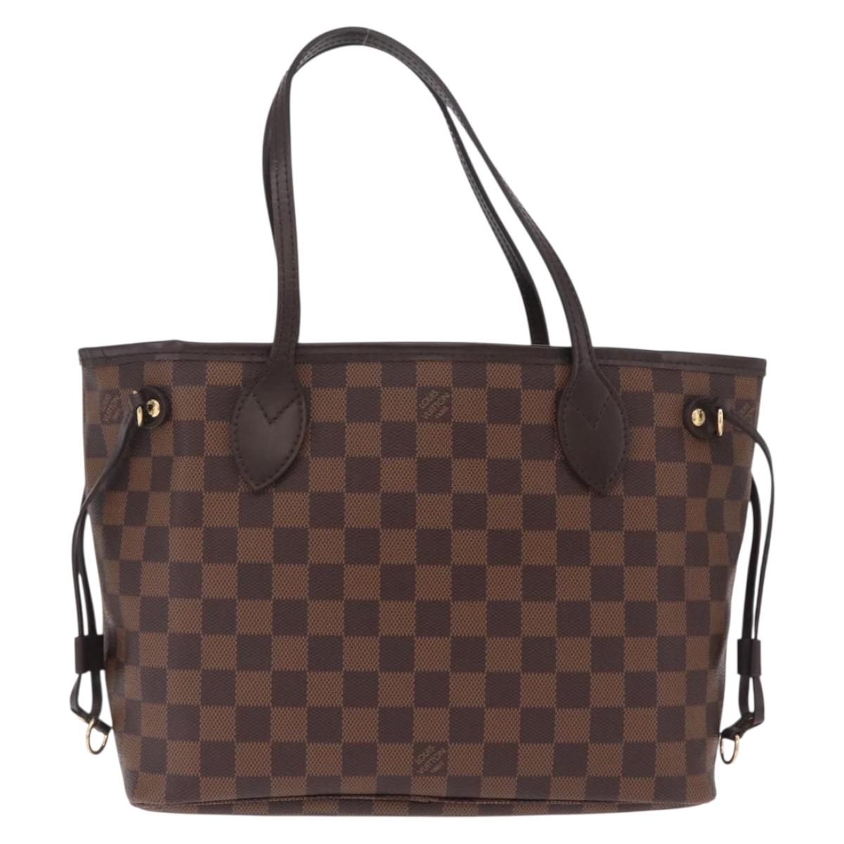 LOUIS VUITTON Damier Ebene Neverfull PM Tote Bag N51109 LV Auth 211385SAV