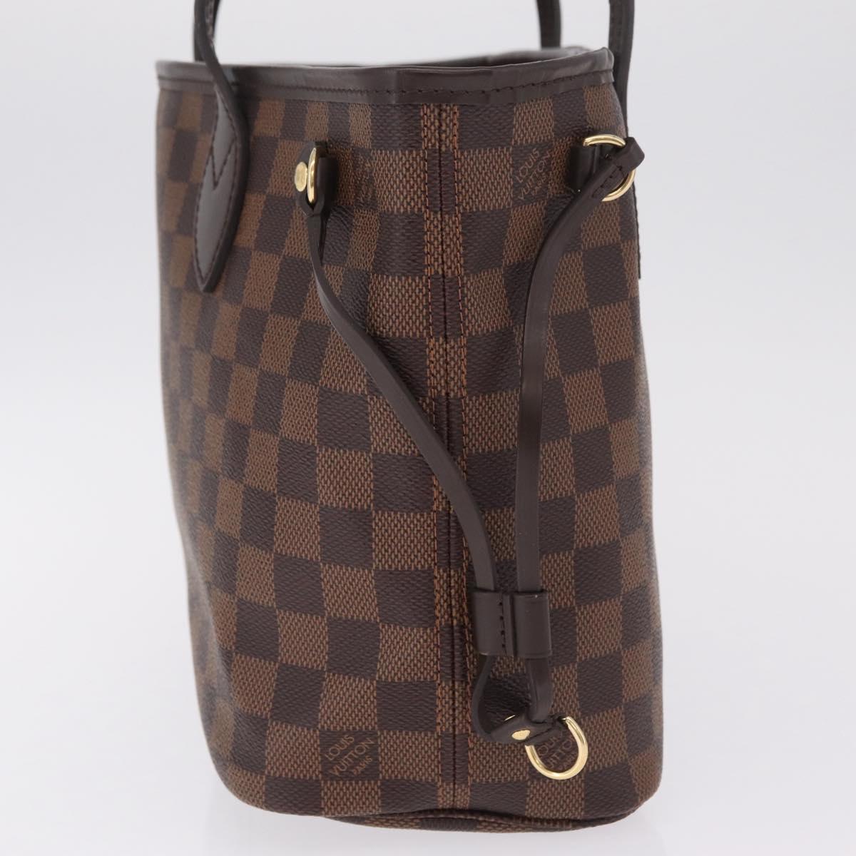 LOUIS VUITTON Damier Ebene Neverfull PM Tote Bag N51109 LV Auth 211385SAV