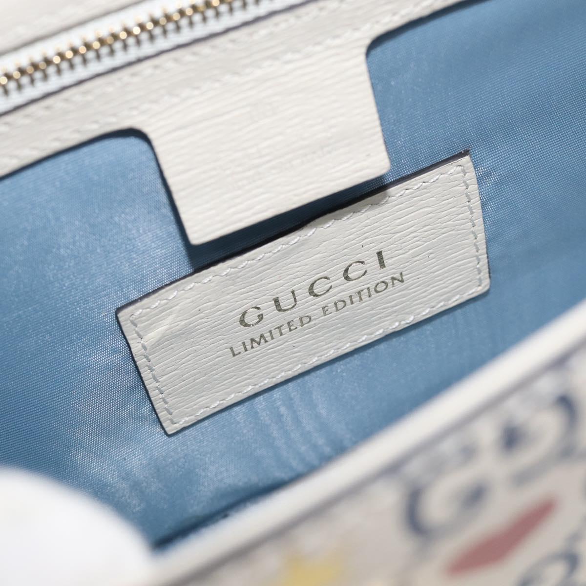 GUCCI Sylvi Small Shoulder Bag Leather 2way Ivory Gold 524405 Auth 211386M