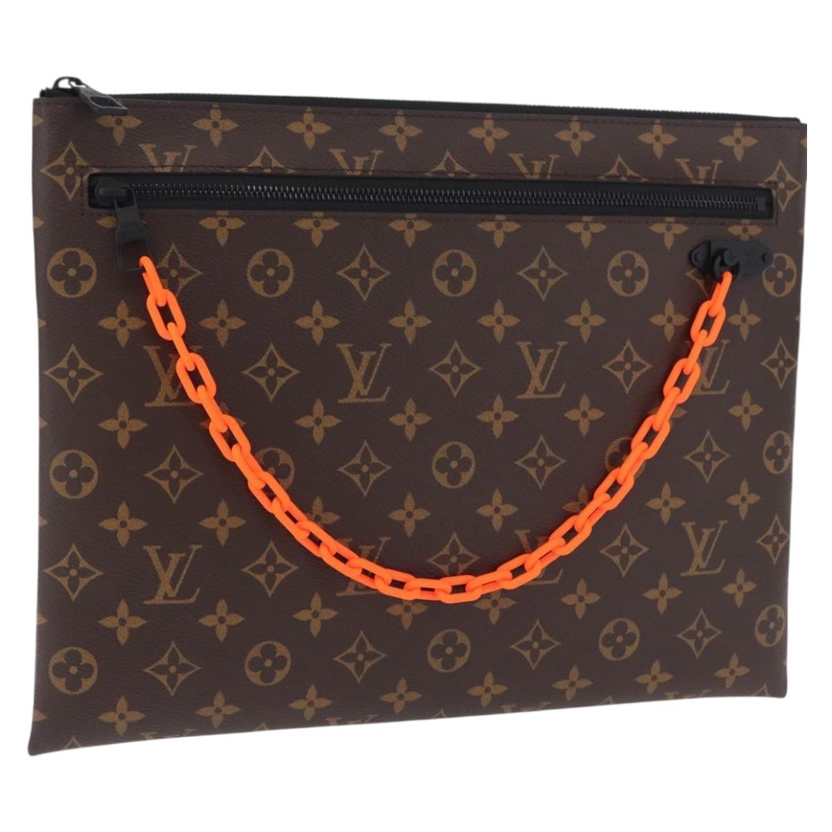 LOUIS VUITTON Monogram Solar Ray Pochette A4 Clutch Bag M44484 LV Auth 211447M