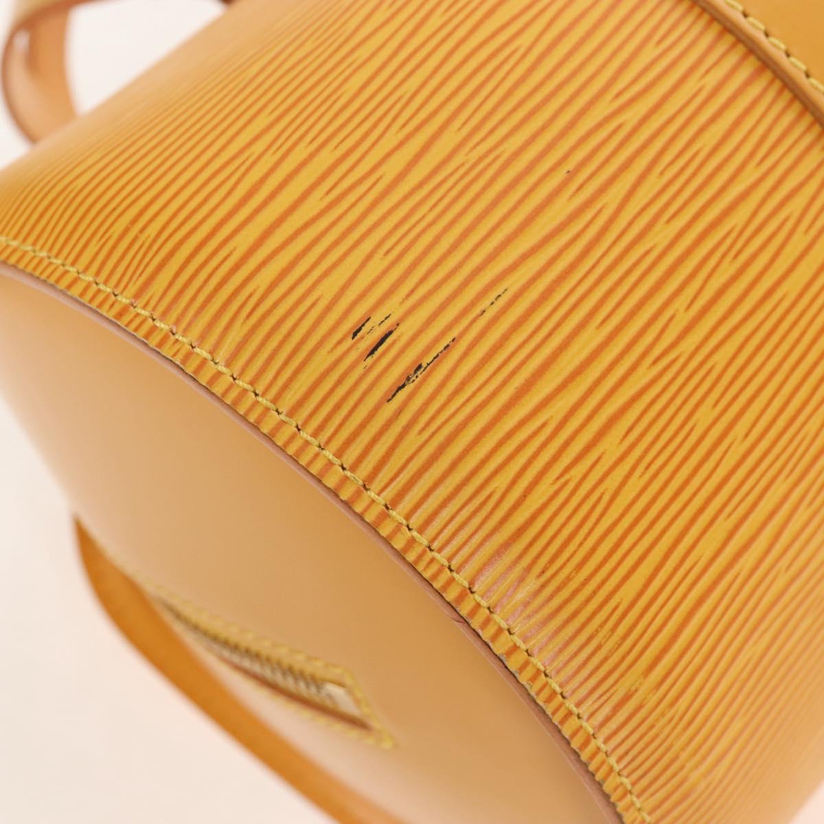 LOUIS VUITTON Epi Soufflot Hand Bag Yellow M52229 LV Auth 211462V