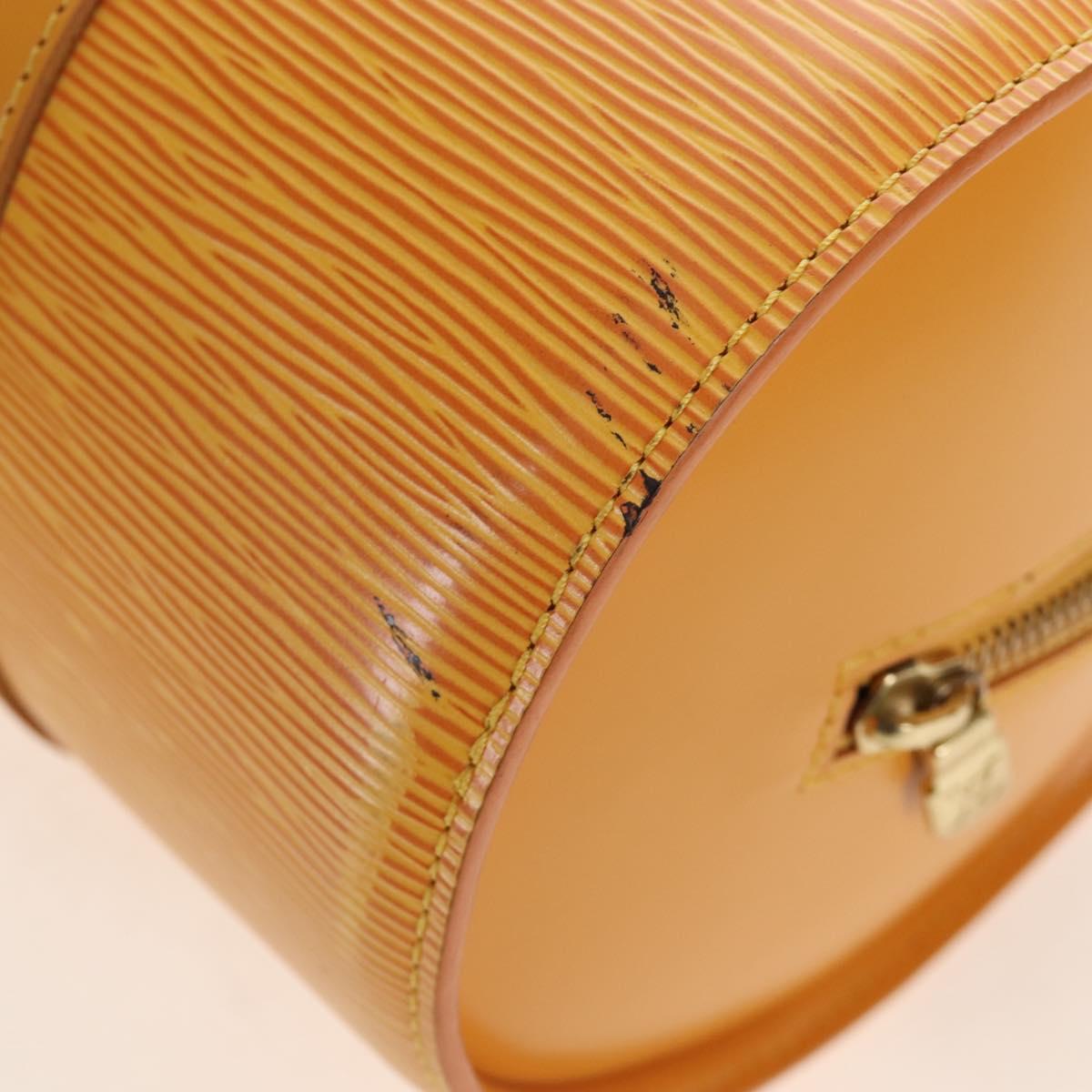 LOUIS VUITTON Epi Soufflot Hand Bag Yellow M52229 LV Auth 211462V