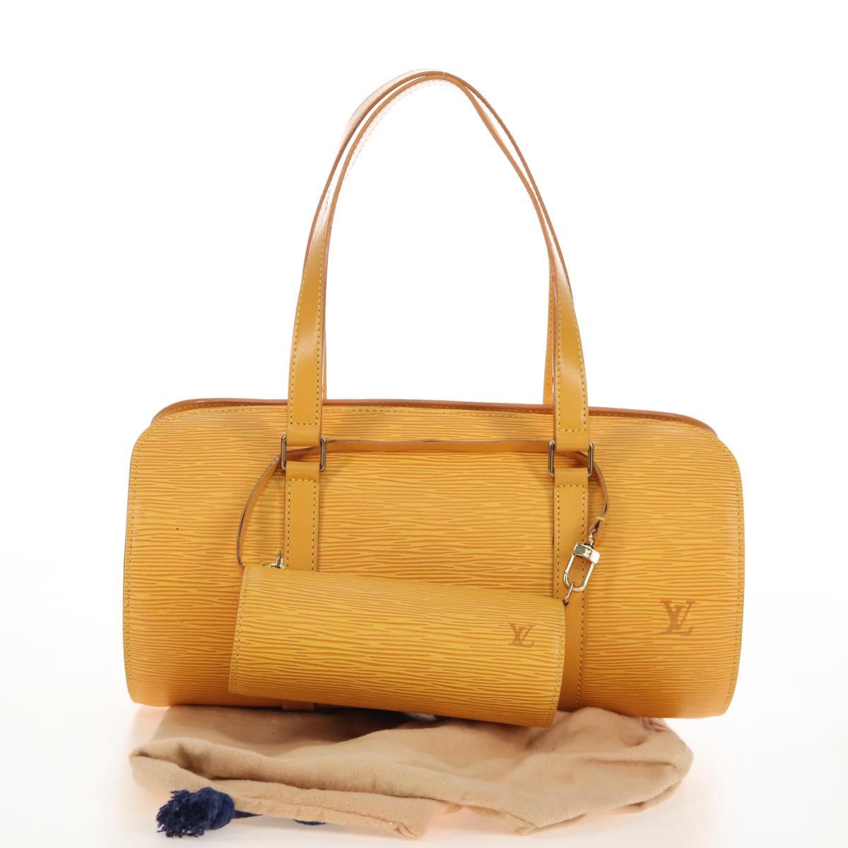 LOUIS VUITTON Epi Soufflot Hand Bag Yellow M52229 LV Auth 211462V