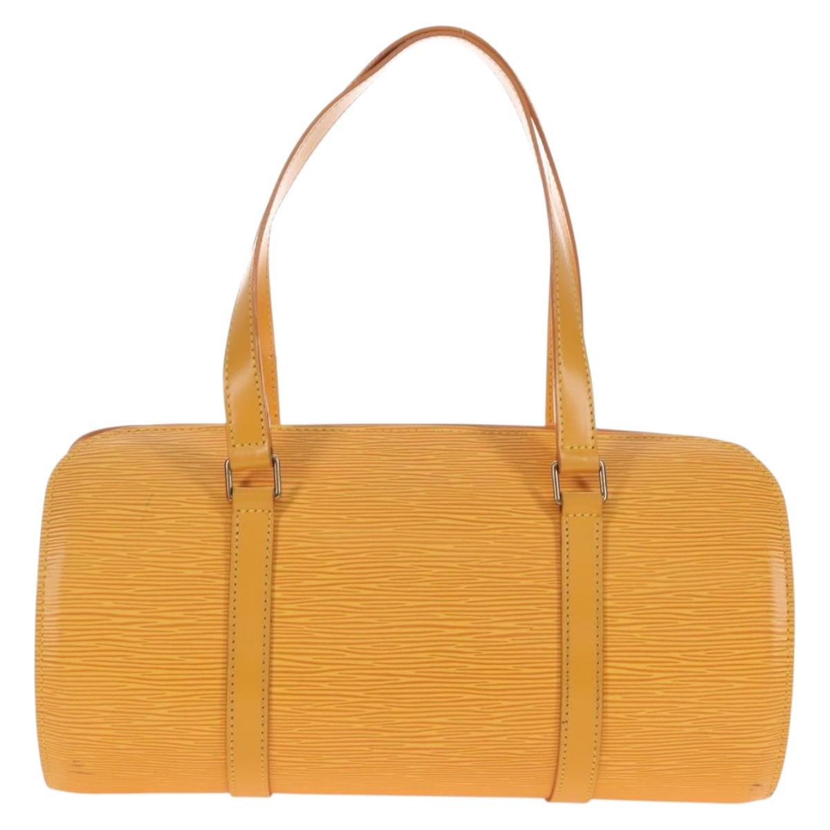 LOUIS VUITTON Epi Soufflot Hand Bag Yellow M52229 LV Auth 211462V
