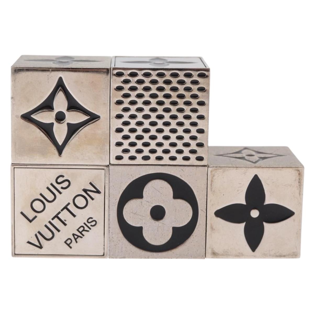 LOUIS VUITTON LV Cube Game metal Silver M99454 LV Auth 211471V