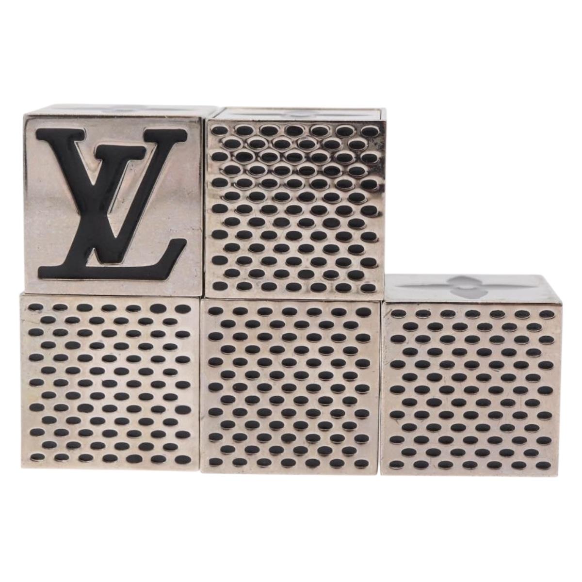LOUIS VUITTON LV Cube Game metal Silver M99454 LV Auth 211471V