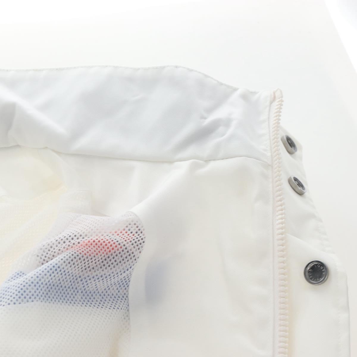 LOUIS VUITTON Multi Logo Jacket Nylon 50 White LV Auth 211477SAM