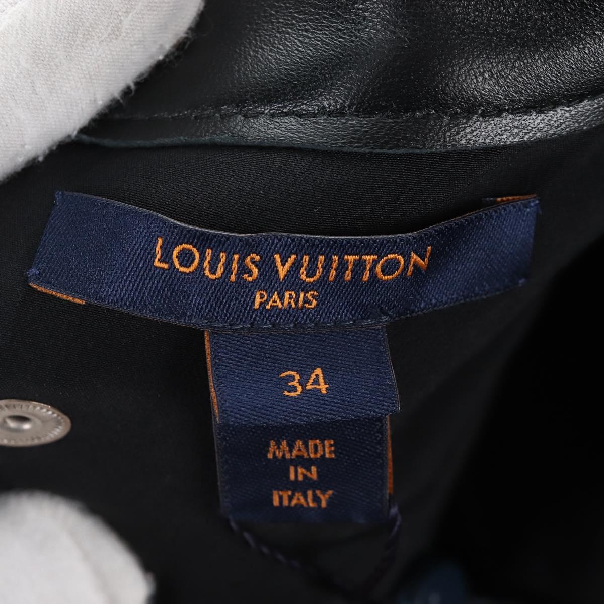 LOUIS VUITTON Monogram Blouse Silk 34 Red LV Auth 211478M
