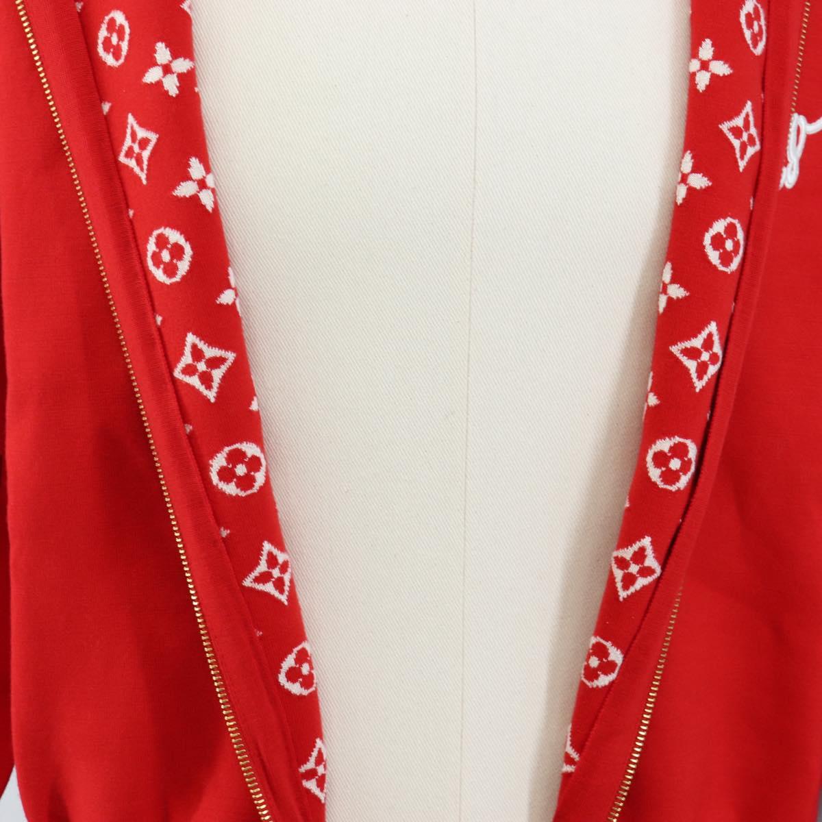 LOUIS VUITTON Monogram Jumpsuit Cotton L Red LV Auth 211479SAM