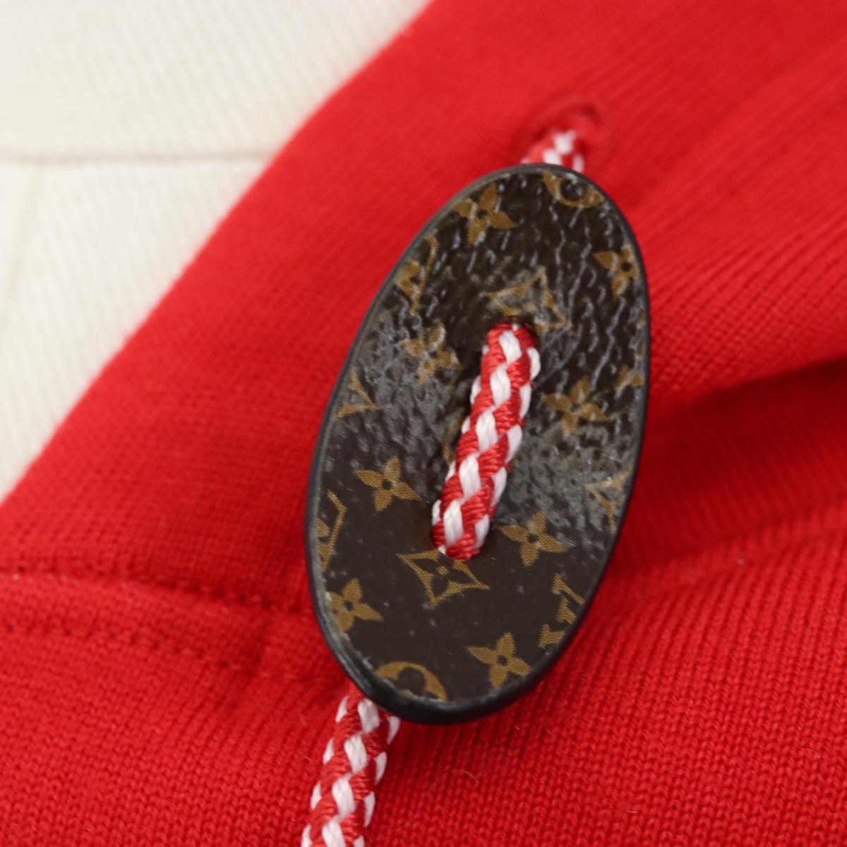 LOUIS VUITTON Monogram Jumpsuit Cotton L Red LV Auth 211479SAM