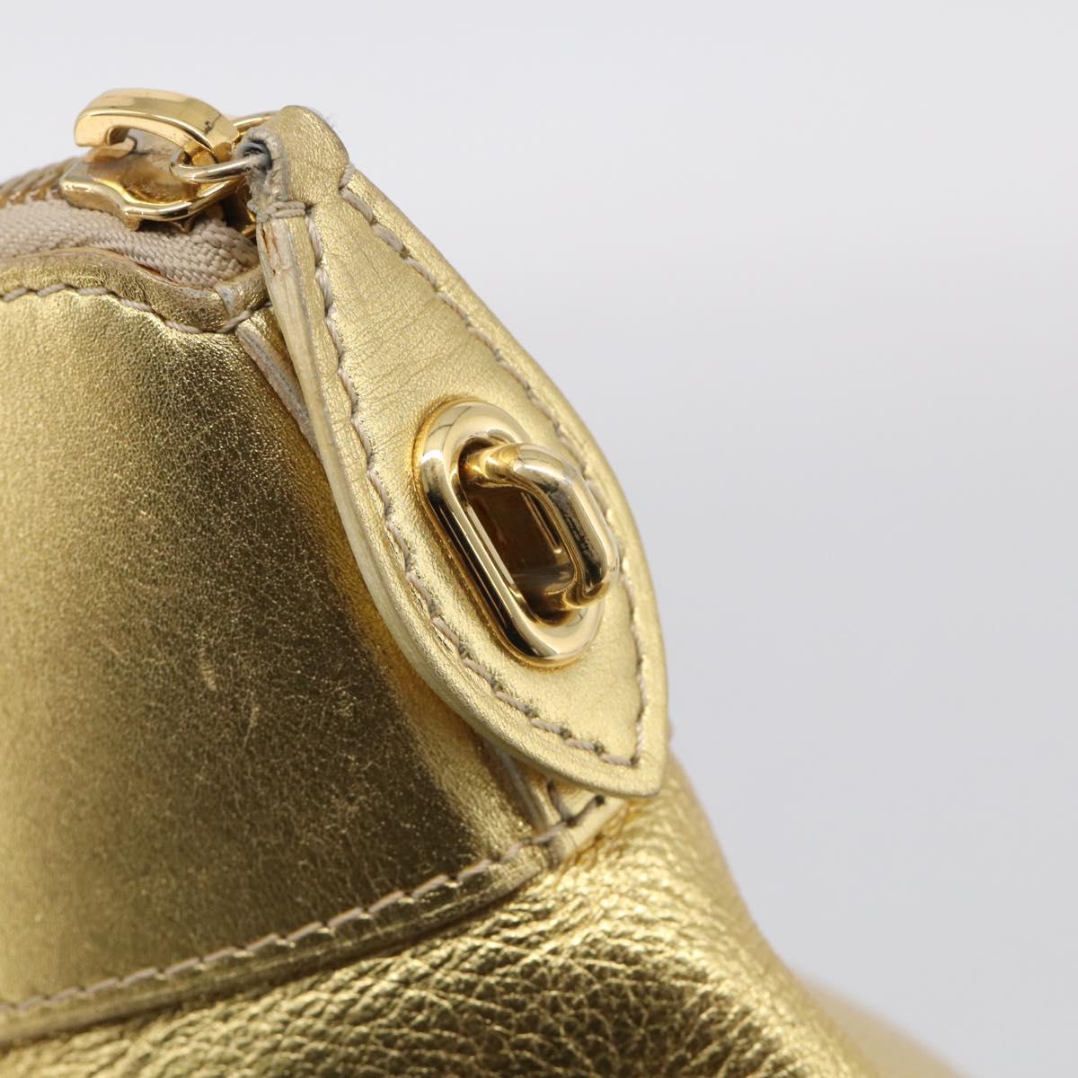 LOUIS VUITTON Suhari Lockit Hand Bag Leather Gold M95433 LV Auth 211489A