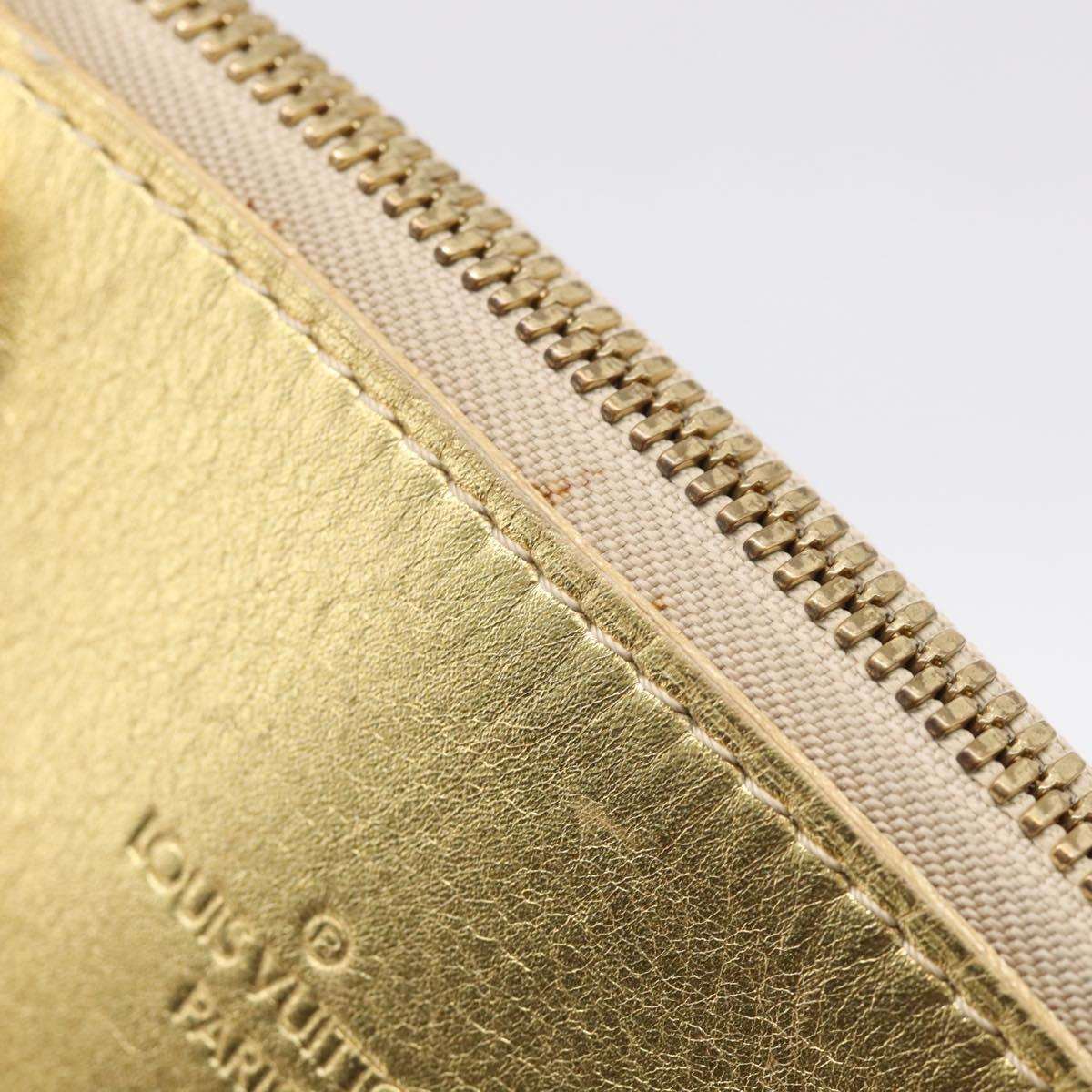 LOUIS VUITTON Suhari Lockit Hand Bag Leather Gold M95433 LV Auth 211489A