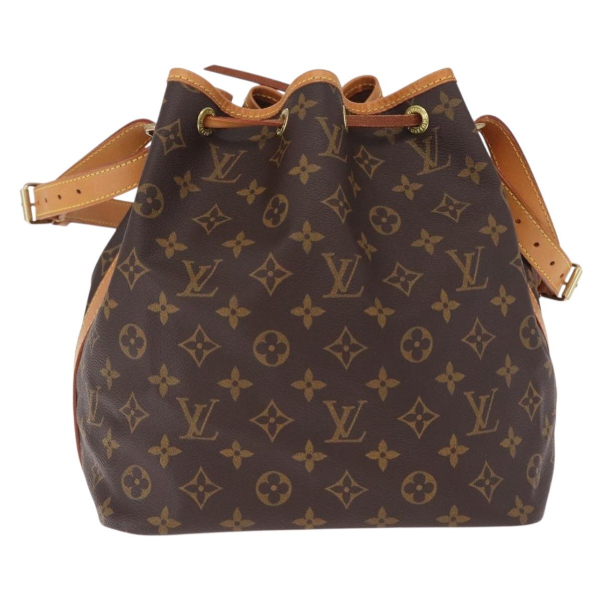 LOUIS VUITTON Monogram Petit Noe Shoulder Bag M42226 LV Auth 211490A
