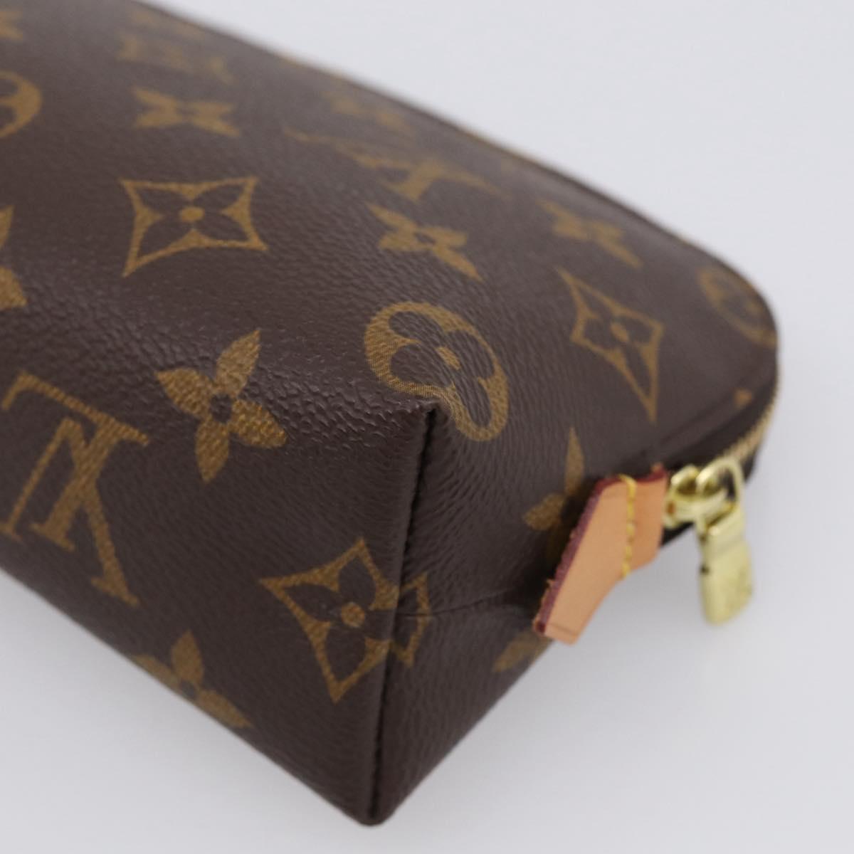 LOUIS VUITTON Monogram Pochette Cosmetic PM Cosmetic Pouch M47515 Auth 211497V