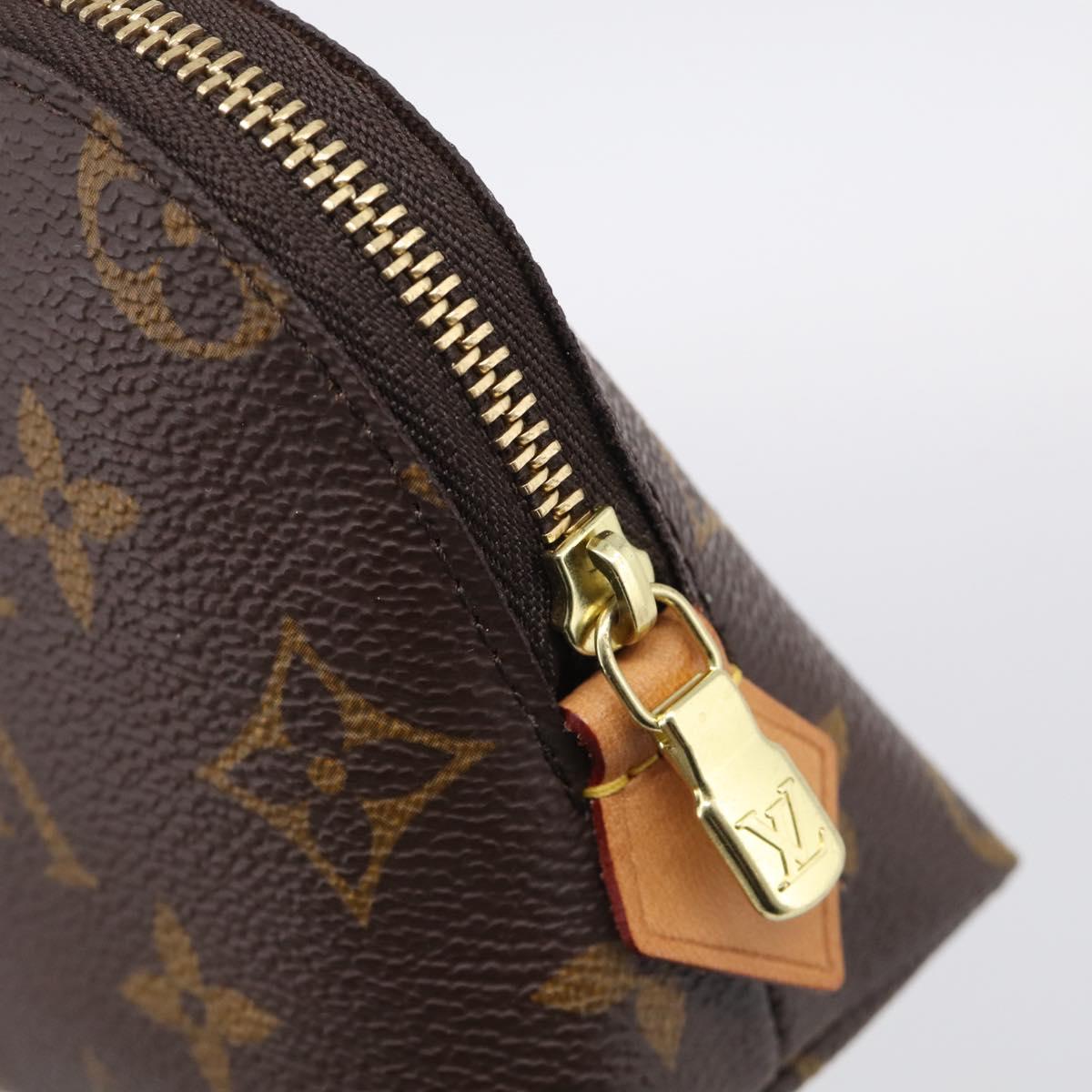 LOUIS VUITTON Monogram Pochette Cosmetic PM Cosmetic Pouch M47515 Auth 211497V