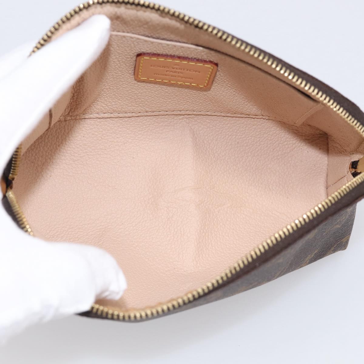 LOUIS VUITTON Monogram Pochette Cosmetic PM Cosmetic Pouch M47515 Auth 211497V