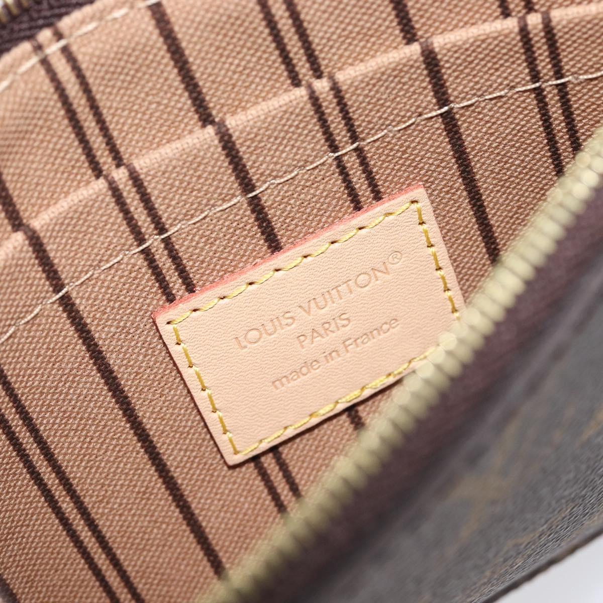 LOUIS VUITTON Monogram Neverfull PM Pouch LV Auth 211502V