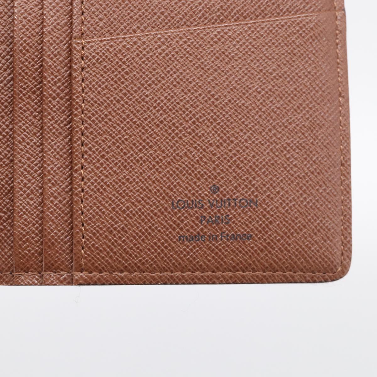 LOUIS VUITTON Monogram Portefeuille Brazza Long Wallet M66540 LV Auth 211505A