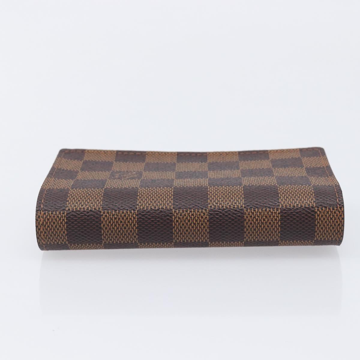 LOUIS VUITTON Damier Ebene Portefeuille Tresor Wallet N61736 LV Auth 211506V